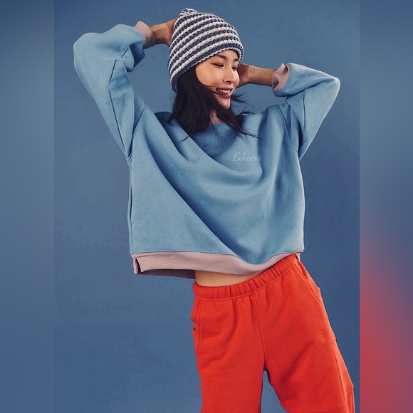 NEW Free People All Star Patch Pullover - Picture 6 of 7